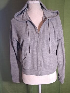Old Navy Heather Gray Full-Zip Hoodie